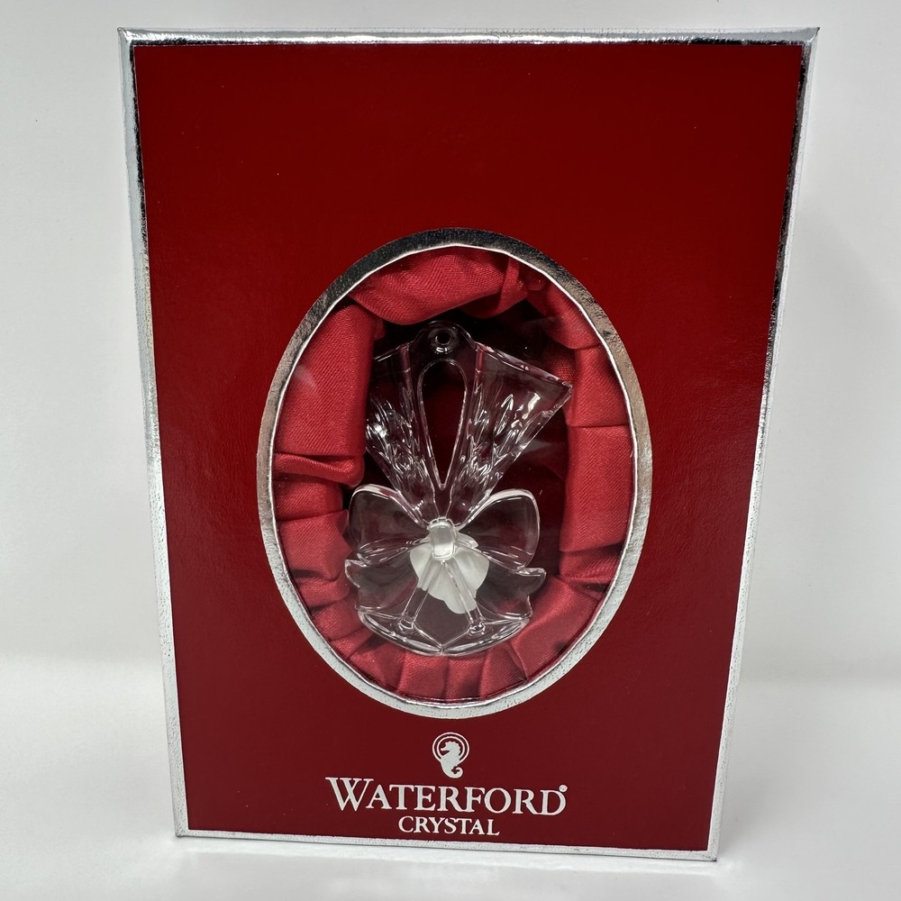 Waterford Crystal Lismore Toasting Flute Ornament 2009 Christmas Germany‎ Boxed